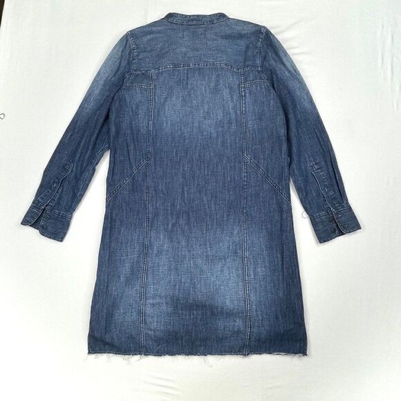 Madewell Downshift Denim Shirt Dress Blue - Picture 3 of 9